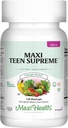 Vitaminas Adolescentes para Niñas 12-17 - Adolescente Multivitamina D3, Hierro, Calcio, Biotina, Zinc, Enzimas Digestivos – Adolescente Chica Multi Vitaminas para la Esquía Saludable, Immune & Mood Soporte – 120 Conteo