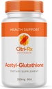 CitriRx Acetyl Glutathione - 300mg, 2 Months Supply - Made in USA - Best Absorption Highly Potent Antioxidant with Magnesium - 60 Capsules