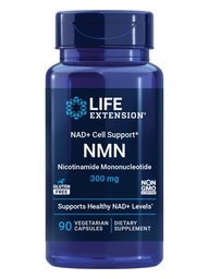 Life Extension NAD+ Cell Support NMN, Energy Support, 300 mg, 90 Capsules