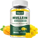 Mullein Gummies for Lungs, Mullein Leaf Extract Supplement for Digestive & Respiratory &amp; Immune Support with Bromelain, Quercetin, Mango Flavor, 60 Count
