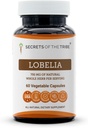 Secretos de la Tribe Lobelia 60 cápsulas, 750 mg, Lobelia cultivada responsablemente (Lobelia Inflata) Herb seco (60 cápsulas)
