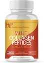 Proteínas de vida saludables ← Péptidos de colágeno multi hidrolizado Tipo I, II, III, V, " X TENIDO Fed de carne de res, pollo entero, huevo blanco Proteína ANTE Keto, Paleo, Gluten Gratis ANTE Capsules (90 Conde)
