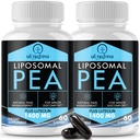 Ulmubra Liposomal Palmitoylethanolamide 1300 MG Plus Luteolin 100 MG, Superior Absorption, Micronized Pea Supplement for Discomfort Management, 120 Softgels