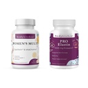 Body Kitchen Women’s Multivitamin & Pro-Elastin Bundle – Complete Daily Wellness, Energy & Immune Support with Skin, Firmness & Anti-Aging Benefits – OptiFolin+, VitaCholine & Elastin Peptides