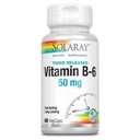 SOLARAY B-6 TSTR Supplement, 50mg, 60 Count