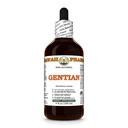 Gentian (Gentiana Lutea) Dry Root Glycerite, Made in Hawaii, Raw Materials, All Natural, Vegan, Lab Tested Alcohol-Free Liquid Extract - 4 fl.oz