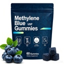 HITOMI Methylene Blue Gummies for Cognitive Support, Mental Focus & Cellular Energy, Antioxidant Support, USP 99.9% Pure Methylene Blue Supplement, GMP Certified, Vegan, Non-GMO, 60 Gummies