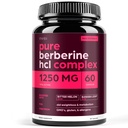 Thinbi Berberine HCl Supplement – High Potency Capsules with Bitter Melon & Banaba Leaf – Botanical Formula from Barberry Extract – 60 Capsules