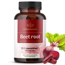 HERBAMAMA Beet Root Capsules - 1300mg 21:1 Beet Root Extract per Serving with Black Pepper - Antioxidant & Immune Support - Vegan, Non-GMO, 50-Day Supply