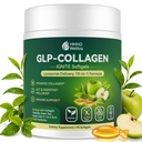 Collagen Softgels for Women Metabolism & Beauty, GLP Friendly 10-in-1 Multi Collagen Trim & Glow w. Hyaluronic Acid Biotin Green Tea & ACV, Hydrolyzed Multi Collagen Burn for Gut Skin & Hair -Colageno