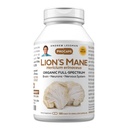 ANDREW LESSMAN Lion’s Mane 180 Capsules - Organic Full Spectrum Lion’s Mane Mushroom Extract - Supports Healthy Brain, Cognitive, and Nervous System Function - No Additives.