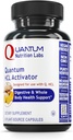 Laboratorios de Nutrición Cuántica HCL Activador - Enzimas Digestivas Pepsin Suplemento para Función Digestiva Optimal para Hombres &amp; Mujeres, Ácido de Baja Stomach, Absorción Nutriente - 90 cápsulas vegetarianas