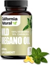 Wild Oregano Oil Vegetarian Soft Capsules - California Natural - Immune System &amp; Digestive Support - Promote Gut Health & Health & Healthy Digestion - 100% Vegetarian - 70% Carvacrol - Herbal 90 count