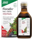 Floradix Iron & Herbs - Liquid Herbal Supplement for Energy Support - Iron Supplement with Vitamin C & Vitamin B Complex - for Men & Women - 8.5 fl oz