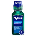 Vicks NyQuil Cold and Flu Relief Liquid Medicine, Powerful Multi-Symptom Nighttime Relief for Headache, Fever, Sore Throat, Minor Aches and Pains, Sneezing, Runny Nose, and Cough, 8 FL OZ
