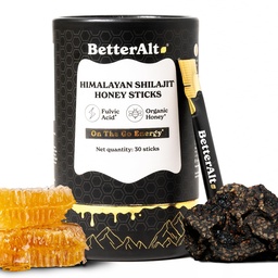 Mejor Alt Pure Himalayan Shilajit Sticks with Organic Honey, Saffron TENIDO Fácil de Consumir Shilajit sometida 30 Sticks for Energy Boost &amp; Immune Support, 85+ Trace Minerals, 75%+ Ácido Fulvic