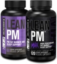 Jacked Factory Lean PM &amp; Lean PM Max Night Time Fat Burner, Sleep Aid Supplement, " Appetite Suppressant for Men and Women (180 Capsules)
