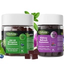 Q'ankyaq Oregano Oil with Black Seed Oil Organic Gummies and Kidney Cleanse Detox & Repair Gummies