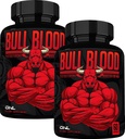 ONL Bull Blood Testosterone Booster - High Potency Male Enhancing Testosterone Supplement for Stamina & Endurance - Test Booster with Maca Root, Horny Goat Weed & Tongkat Ali - 120 Capsules (2-Pack)