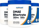 Nutricost Pure DMAE-Bitartrate Powder 100G (3 Botellas)