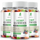 3 Packs Hemp Gummies for Pain, Sleep, Anxiety - Hemp Gummy with Pure Hеmp Oil Extract Vegan Bear Candy