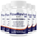 5 Pack Flow Revive Capsules, FlowRevive Pills Advanced Premium Prostate Supplement Health Support Formula Vitamins for Men Urinary Function, Comfort, Flow & Balance All Natural Ingredients (300 ct)