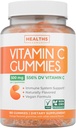 Vegan Vitamin C Gummies for Adults - Immune Support Gummies with Chewable Vitamin C 500mg per Serving for Daily and Seasonal Wellness - High Potency Non-GMO Formula - Orange Flavor (3 Month Supply)