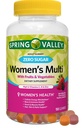Spring Valley Zero Sugar Women's Multi Gummy, 150 Count, Pack 01 + Daily Supplement Tracker Sticker