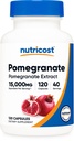Nutricost Pomegranate Extract 120 Capsules for 40 Servings Per Bottle - Vegan, GMO Free and Gluten Free