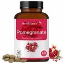 Herb Essential Pomegranate Extract Tablets 500mg, Natural Pomegranate Supplement, No Preservatives & Vegan Tablets for Daily Use- 60 Count Bottle (Pack of 1)