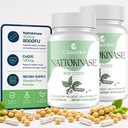 Nattokinase Supplement | Nattokinase 8000 FU and CoQ10 100mg | 400mg Natto Enzyme, 8000 FU per Serving, 180 Capsules (180 Day Supply)