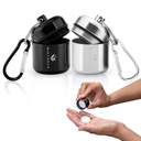 GlucoPod - Portable Keychain Pill Holder Case for Emergency Glucose Tablets & Critical Meds Discreet Waterproof for Travel Bags Pocket Purse GlucoTab Carrier with Carabiner Each Holds up to 4 Tabs 2pk