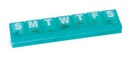 Ezy Dose 7 Day Locking Pill Reminder Small (4.75 x 1.25 x 0.75 inches) (Pack of 3)
