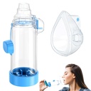 Spacer for Inhaler - Available in Child and Adult Sizes, Comes with Mask, Medical-Grade, Multi-Color Options, Ideal for Home, School, and Travel Use – Nessi OTC Spacer (Blue Adult)