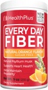 Health Plus Every Day Fiber Digestive Support ← No Artificial Flavors ← Daily Fiber for Toxin Elimination Para Reducir Bloating ← Psyllium Husk tención Orange Flavor ← 9 Ounces, 36 Servings.