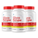 (3 Pack) Glyco Renew Blood Support Supplement - GlycoRenew Pills Original Formula Glycogen Clean Advanced Extra Strength, Glycol Renewal Capsules Renewed Natural Ingredients (180 Capsules)
