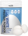 Egg White Protein Powder 8Oz Pasteurizado No Aditivos, Alta Proteína, Sin gluten Ideal para hornear y cocinar, Desarrollado 227G