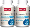 Jarrow Formulas® Regular Strength Theanine 100 mg,Dietary Supplement,60 Capsules,60 Day Supply,(Pack of 2)