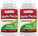 Best Naturals Apple Pectin 700 mg 120 Capsules (Pack of 2)