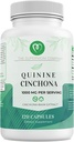 Quinine Cinchona Bark Extracto 1000 mg – Suplemento herbario para el alivio del cárculo, apoyo digestivo &amp; salud inmunitaria – 120 cápsulas, no transgénicos, hechos en EE.UU.