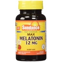 Sundance Vitamins Max Melatonin 12 mg Natural Berry Flavor