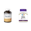 American Health 360 Count Super Papaya Enzyme Tablets Digestive Aid Bundle with 21st Century 100 Count Tropical Papaya Enzyme Chewables