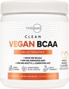 Ultra Clean Vegan BCAA Powder + Electrolytes (Peach Mango tención 6G) 2:1 Sugar-Free/No Sucralose BCAAs Aminoácidos Suplemento para Mujeres/Men - Mejor BCAA Vegan Aminoácidos Después Post Workout Recuperación Bebida