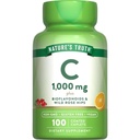 Nature's Truth Vitamin C 1000 Mg Plus Bioflavonoids & Wild Rose Hips Coated Caplets - 100 Ct, Pack of 3