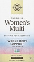 Solgar One Daily Women's Multi Whole Body Support Highly Absorbable Delayed Release Vitamin for Women, Supplement for Immune, Heart, Energy, Stress, Hair Skin Nails & Reproductive Health, 60 Servings