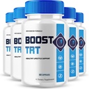 Original Boost TRT Advanced Pills Capsule, Advance Premium Formula, Natural Ingredients for Overall Health & Balanced Lifestyle | BoostTRT | 60 Capsules Each Bottle (Pack of 5)
