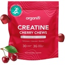 Organifi Creatine Chews - Premium Cherry Chews to Perform, Look, and Feel Better, 30-Day Supply