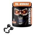 JNX SPORTS The Curse! Pre Workout Peach Mango + Lifting Strap Bundle – Extreme Energy, Focus & Strength + Neoprene Wrist Support for Weightlifting, Deadlifts & Gym Training