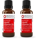 PROTOCOL FOR LIFE BALANCE Liquid Vitamin D3-2,000 IU - Immune Support Strong Bones and Teeth Health - 1 Fl Oz (Pack of 2)