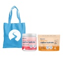 NativePath Native Hydrate Mixed Berry Jar and Tangerine Stick Packs Bundle with Tote Bag